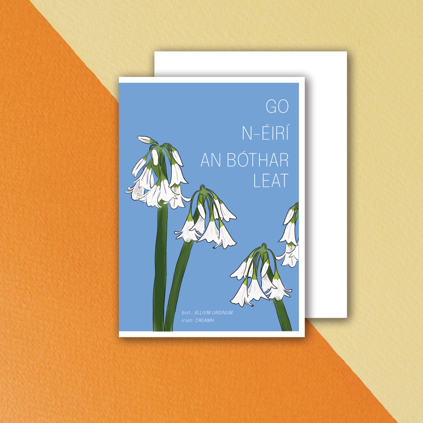 Greeting Card 'Wild Garlic' - Good Luck
