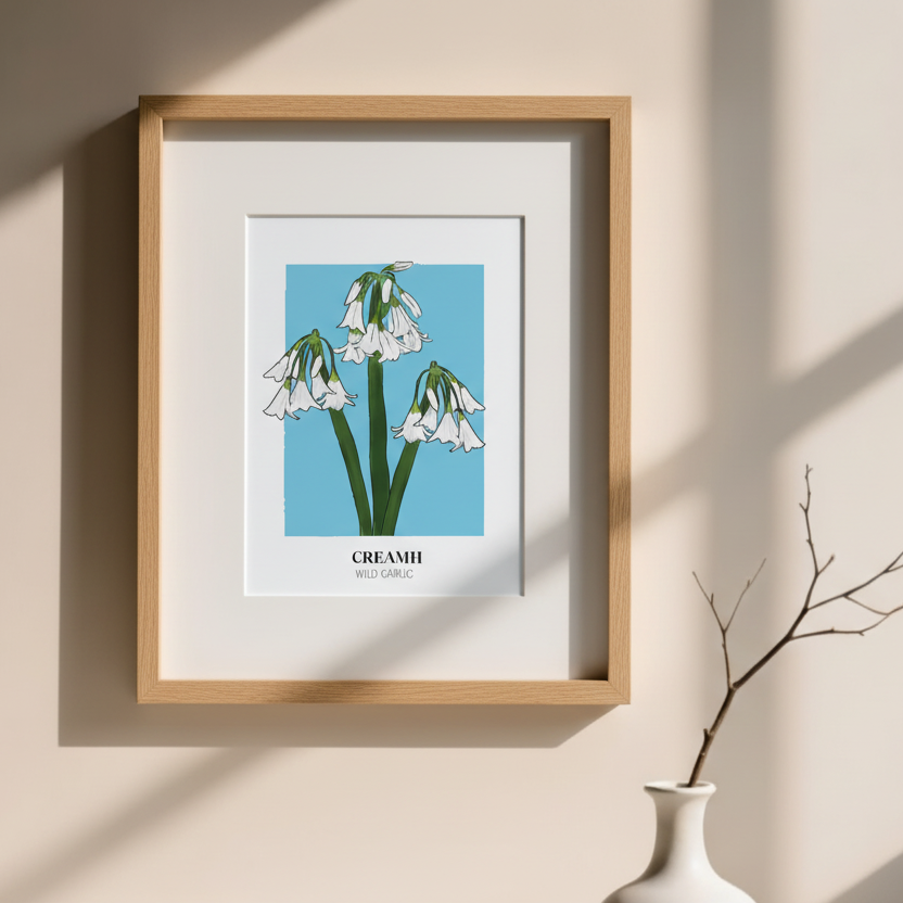 Floral Print 'Wild Garlic'