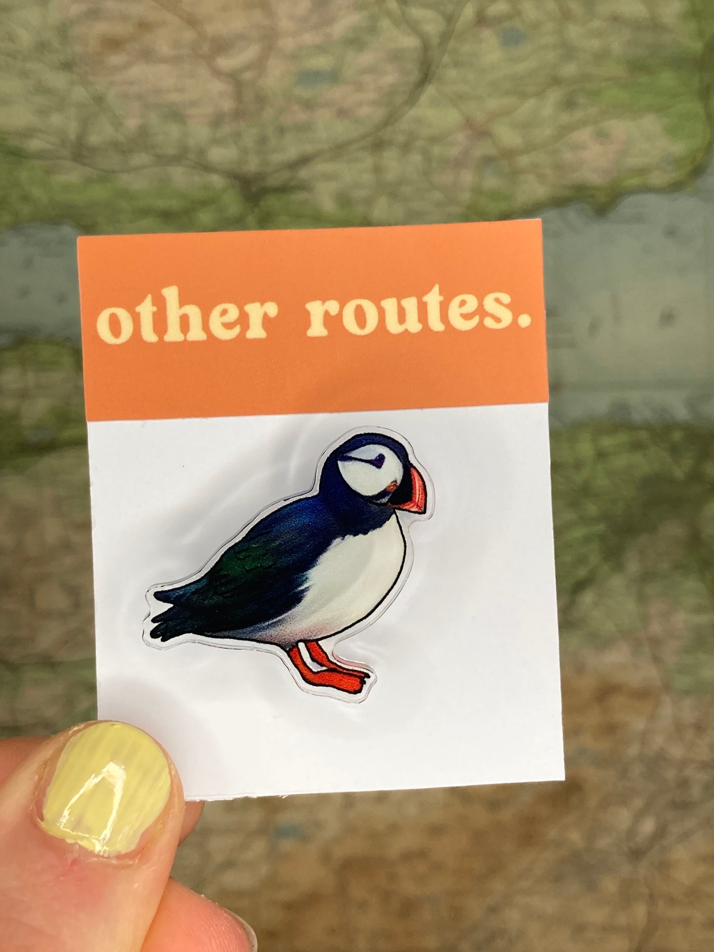 'Puffin' Acrylic Pin