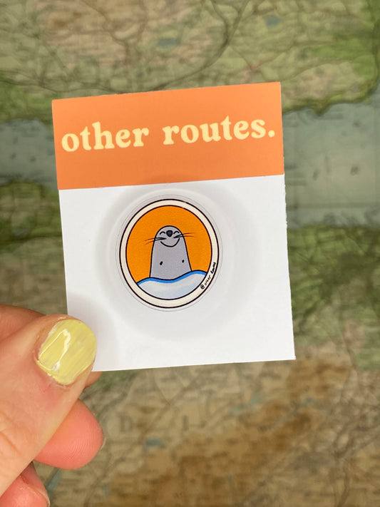 'Happy Seal' Acrylic Pin