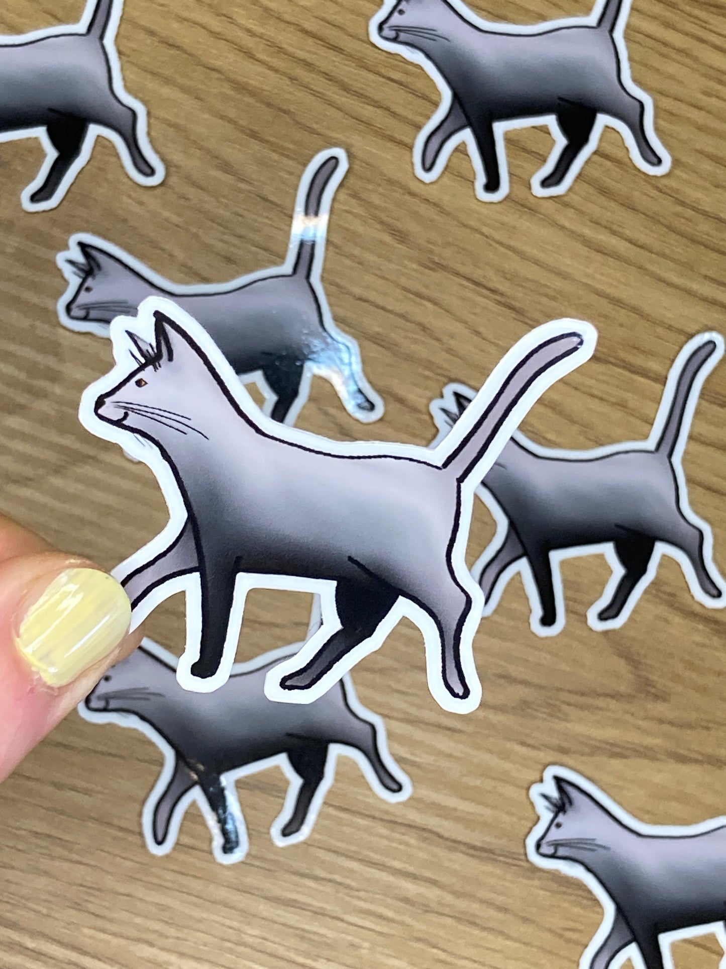 'Cat' Vinyl Sticker