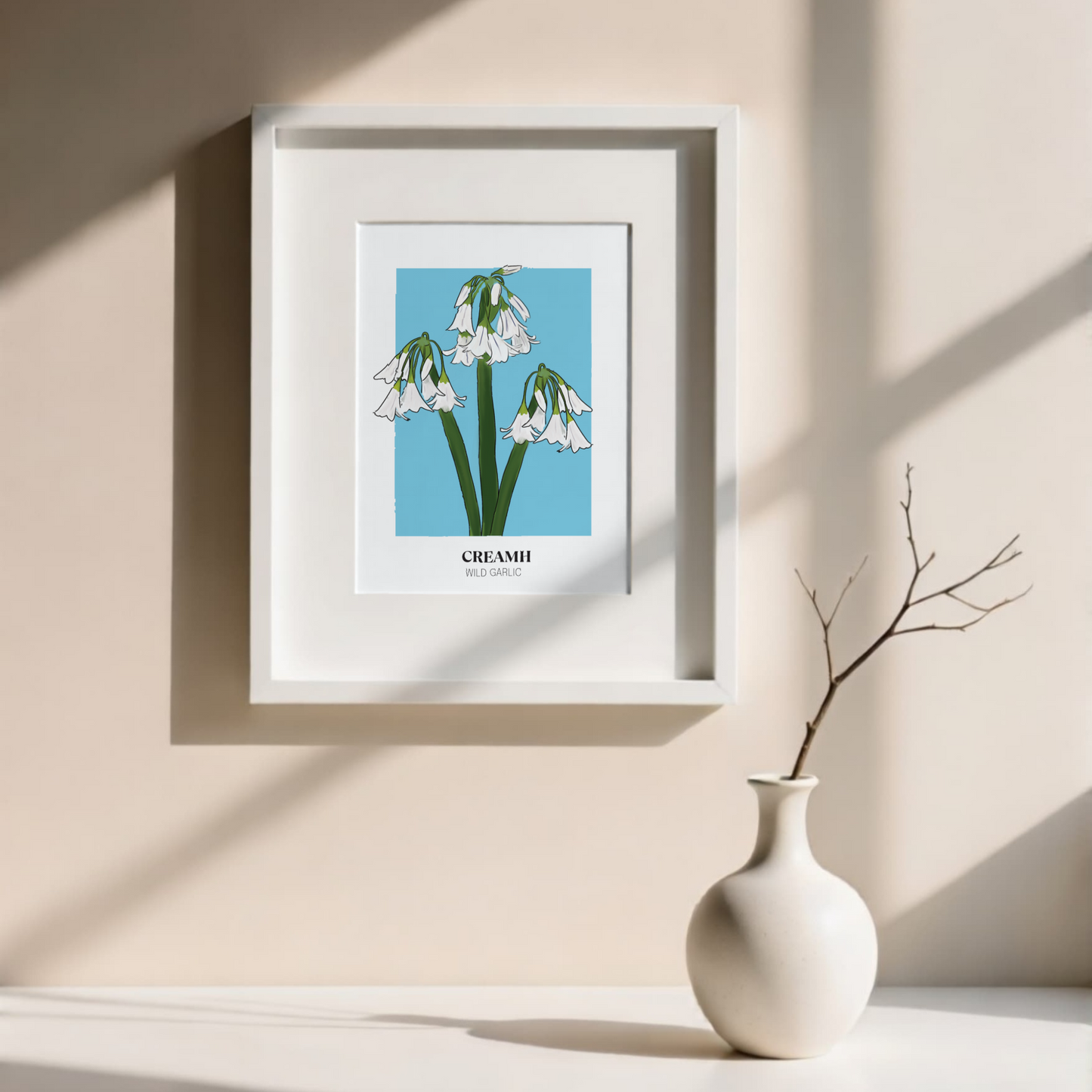 Floral Print 'Wild Garlic'