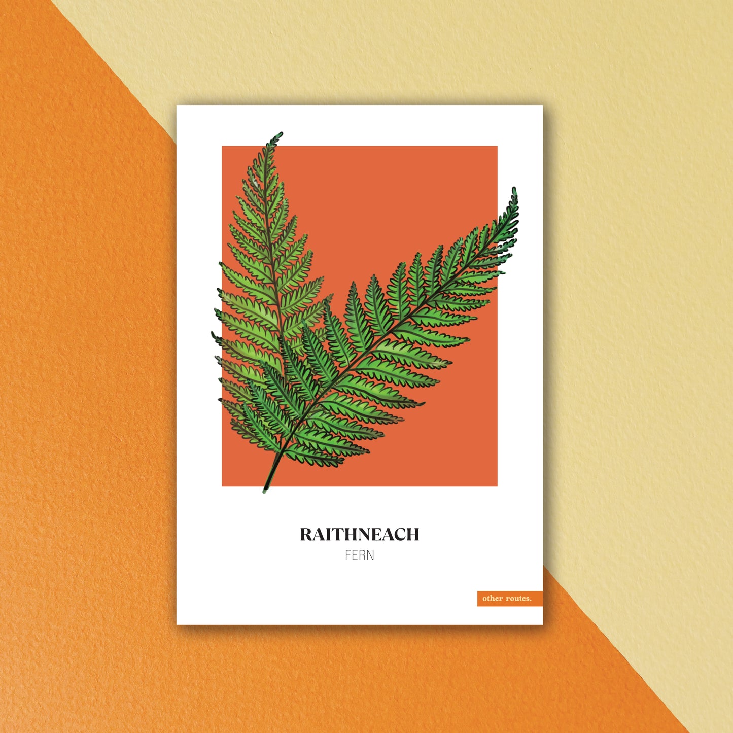 A5 Floral Print 'Fern'
