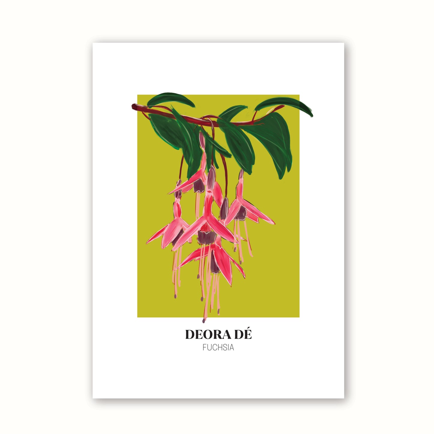 Floral Print 'Fuchsia'