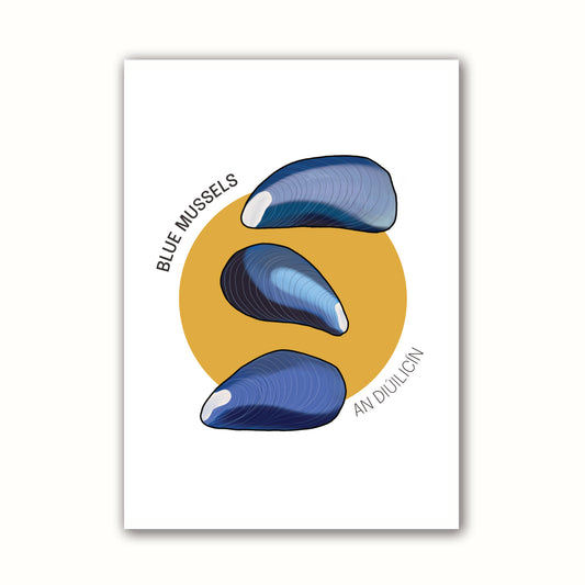 Greeting Card 'Blue Mussels'